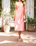 Paparazzi - Stretch Satin Bias-cut Midi Dress
