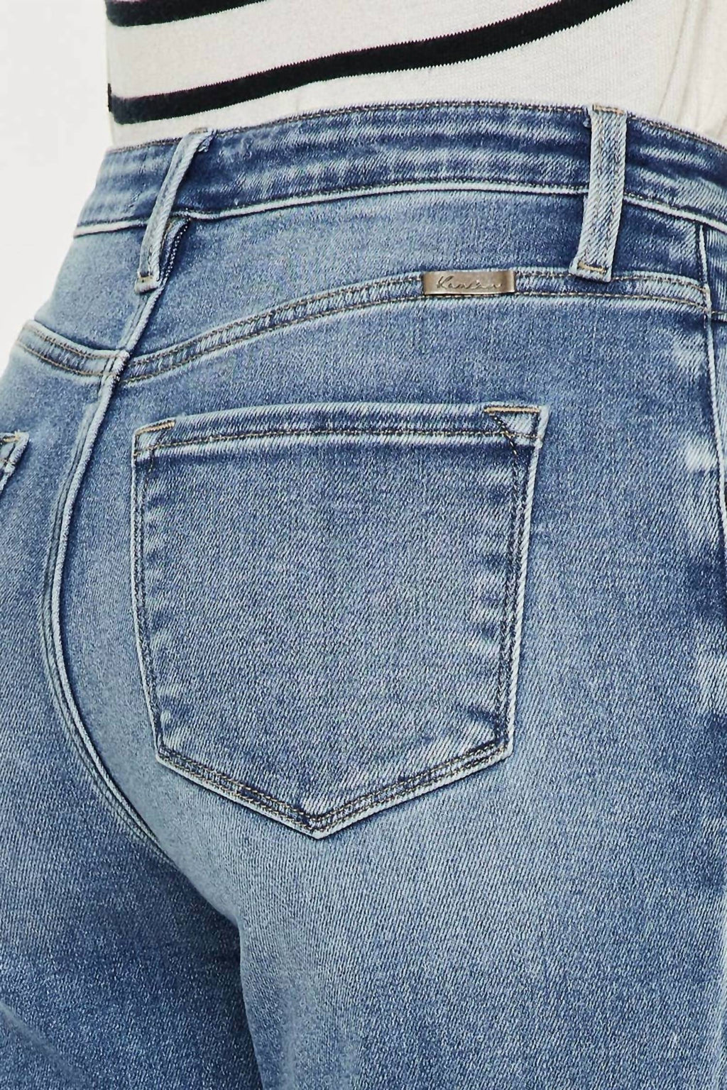 Kancan - High Rise Slim Straight Jeans