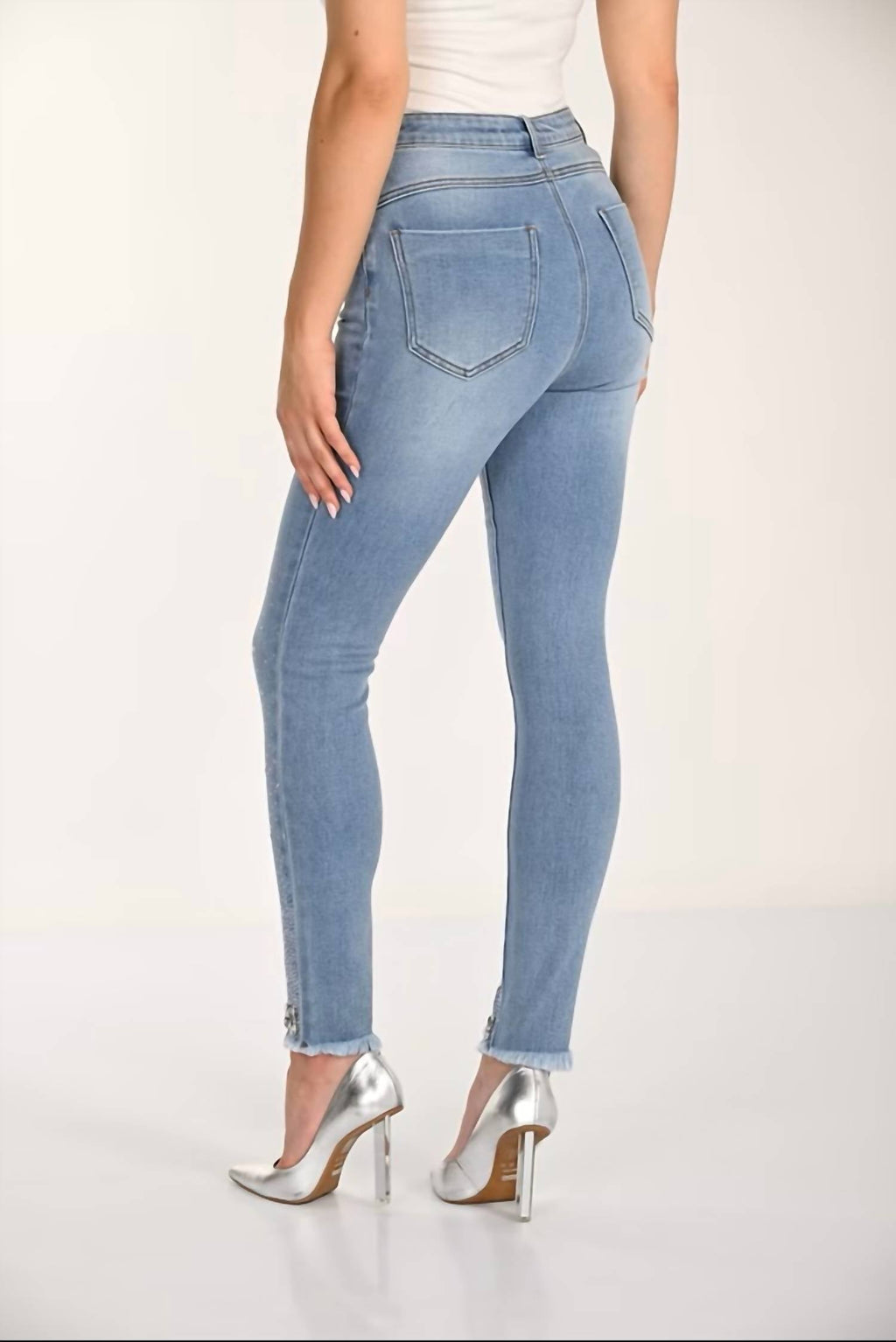 Frank Lyman - High-waisted Skinny Jeans