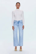 Pistola - Lexi Mid Rise Bowed Straight Jeans